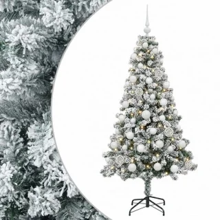 vidaXL kunstkerstboom met ballen 120 cm