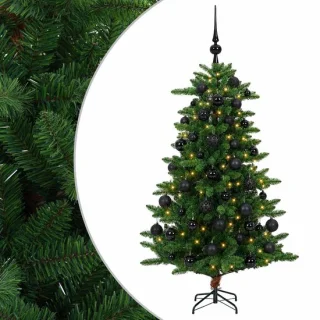 vidaXL kunstkerstboom met ballen - 150 cm