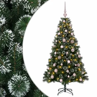 vidaXL kunstkerstboom met ballen – 150 cm