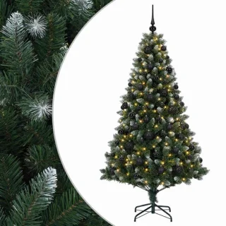 vidaXL kunstkerstboom met ballen 180 cm