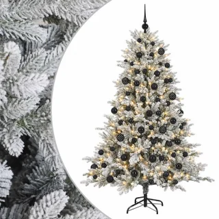 vidaXL kunstkerstboom met ballen, 180 cm