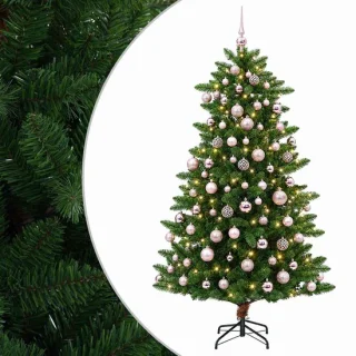 vidaXL kunstkerstboom met ballen - 180 cm