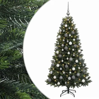 vidaXL kunstkerstboom met ballen, 240 cm
