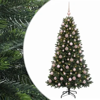 vidaXL kunstkerstboom met ballen 240 cm