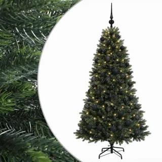 vidaXL kunstkerstboom met ballen 240 cm