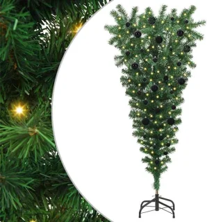 vidaXL kunstkerstboom met ballenset, 150 cm