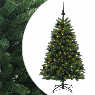 vidaXL kunstkerstboom met kerstbal, 120 cm