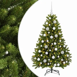 vidaXL kunstkerstboom met kerstbal 120 cm