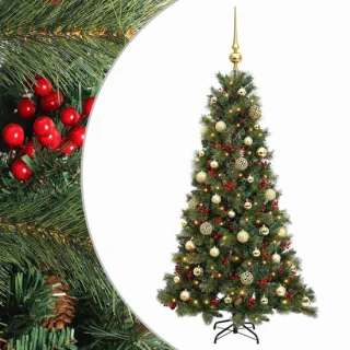 vidaXL kunstkerstboom met kerstbal 120 cm