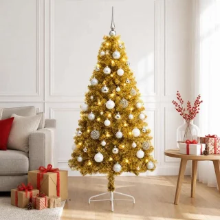 vidaXL kunstkerstboom met kerstbal 120 cm