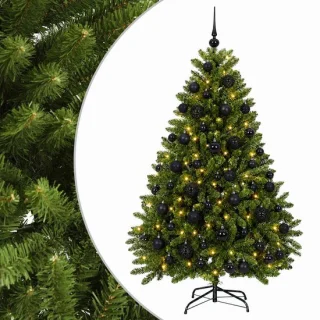 vidaXL kunstkerstboom met kerstbal, 120 cm