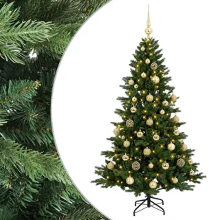 vidaXL Kunstkerstboom met kerstbal 120 cm