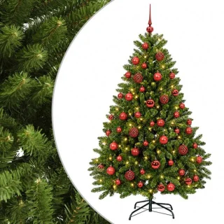 vidaXL kunstkerstboom met kerstbal 120 cm
