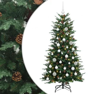 vidaXL Kunstkerstboom met kerstbal 150 cm
