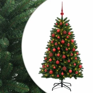 vidaXL kunstkerstboom met kerstbal 150 cm