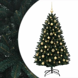 vidaXL kunstkerstboom met kerstbal 150 cm