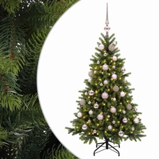vidaXL kunstkerstboom met kerstbal 150 cm