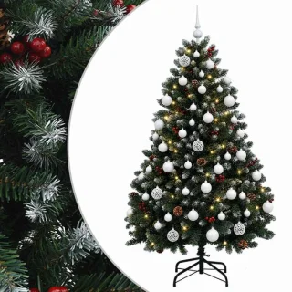 vidaXL kunstkerstboom met kerstbal 150 cm