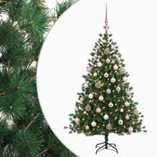 vidaXL kunstkerstboom met kerstbal 150 cm