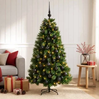 vidaXL Kunstkerstboom met kerstbal, 150 cm