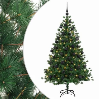 vidaXL kunstkerstboom met kerstbal, 150 cm