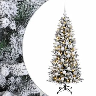 vidaXL kunstkerstboom met kerstbal 150 cm