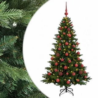 vidaXL kunstkerstboom met kerstbal 150 cm