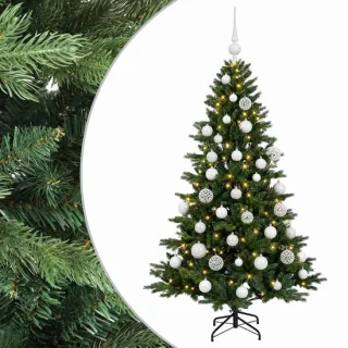 vidaXL kunstkerstboom met kerstbal, 150 cm