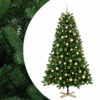 vidaXL Kunstkerstboom met kerstbal 180 cm