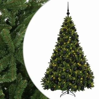 vidaXL Kunstkerstboom met kerstbal 180 cm