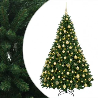vidaXL kunstkerstboom met kerstbal, 180 cm