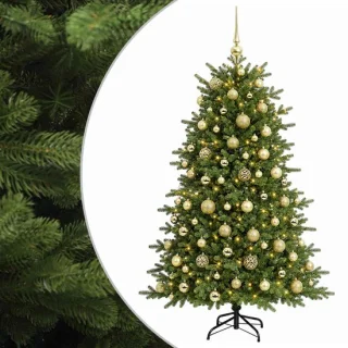 vidaXL kunstkerstboom met kerstbal 180 cm