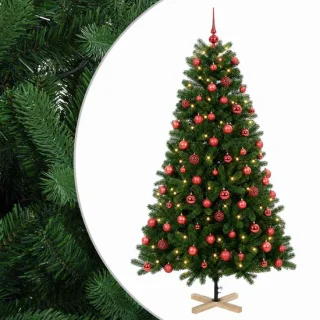 vidaXL Kunstkerstboom met kerstbal 180 cm