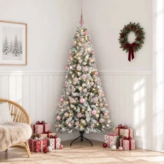 vidaXL kunstkerstboom met kerstbal, 180 cm