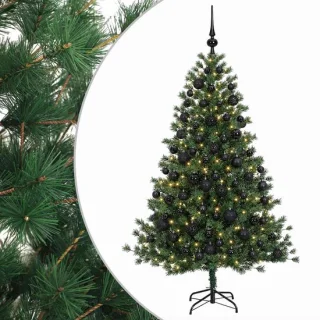 vidaXL kunstkerstboom met kerstbal 210 cm
