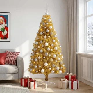 vidaXL kunstkerstboom met kerstbal 210 cm