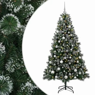 vidaXL kunstkerstboom met kerstbal 240 cm