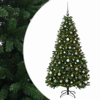 vidaXL kunstkerstboom met kerstbal 240 cm