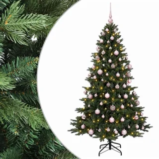vidaXL kunstkerstboom met kerstbal, 240 cm