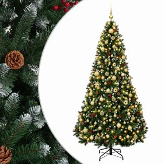 vidaXL kunstkerstboom met kerstbal 240 cm