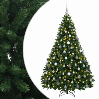 vidaXL kunstkerstboom met kerstbal 240 cm
