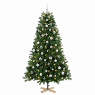 vidaXL kunstkerstboom met kerstbal 240 cm