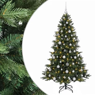 vidaXL kunstkerstboom met kerstbal 240 cm