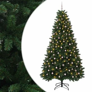 vidaXL kunstkerstboom met kerstbal 270 cm
