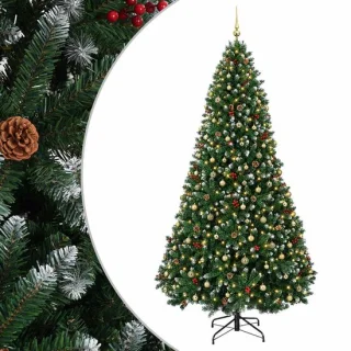 vidaXL kunstkerstboom met kerstbal 300 cm