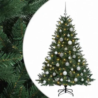 vidaXL kunstkerstboom met kerstballen 120 cm