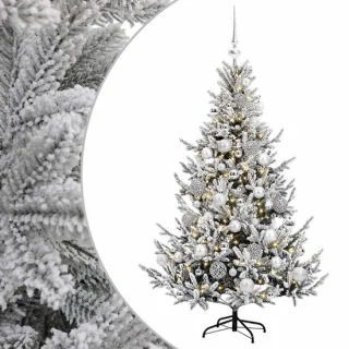 vidaXL kunstkerstboom met kerstballen 120 cm