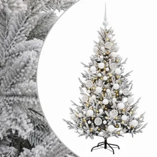 vidaXL kunstkerstboom met kerstballen 120 cm