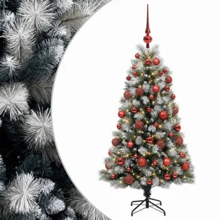 vidaXL kunstkerstboom met kerstballen 120 cm