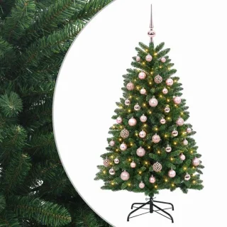 vidaXL kunstkerstboom met kerstballen 150 cm